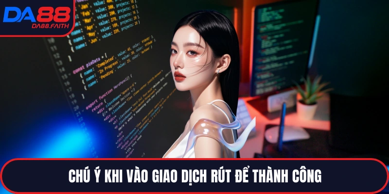 Chú ý khi vào giao dịch rút để thành công