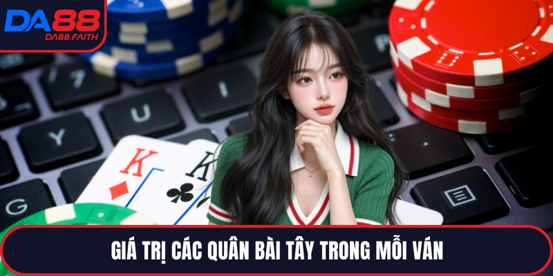 Giá trị các quân bài tây trong mỗi ván