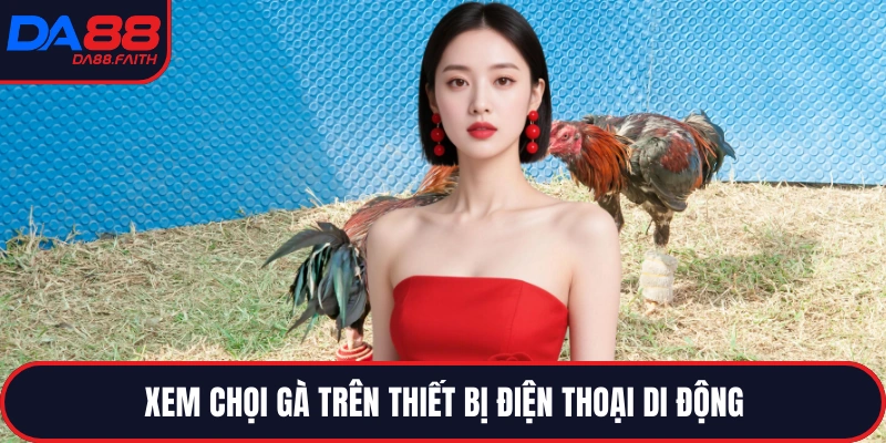 Xem chọi gà trên thiết bị điện thoại di động